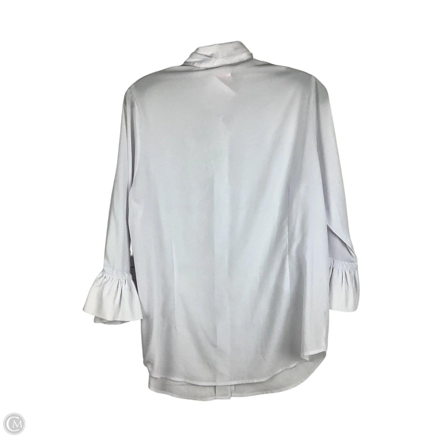Top Long Sleeve By Gretchen Scott In White, Size: M