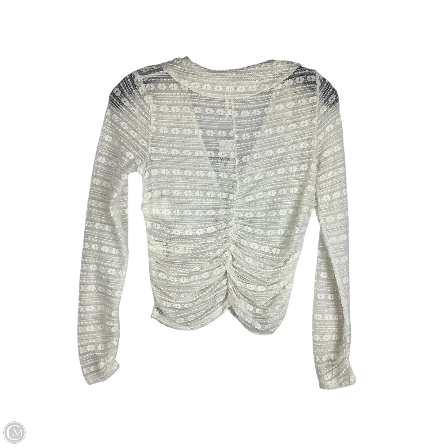 Top Long Sleeve By Anthropologie In White, Size: Xs