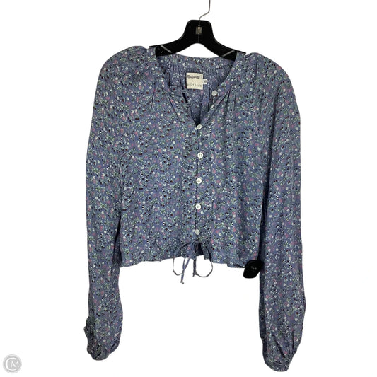 Tunic 3/4 Sleeve By Madewell In Floral Print, Size: Xs