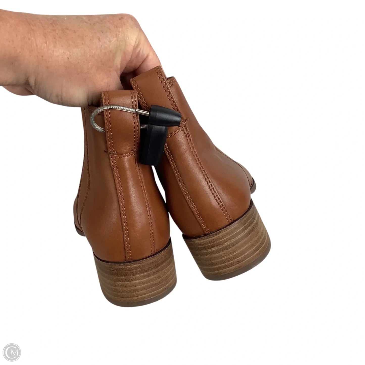 Boots Ankle Heels By Madewell In Brown, Size: 8.5