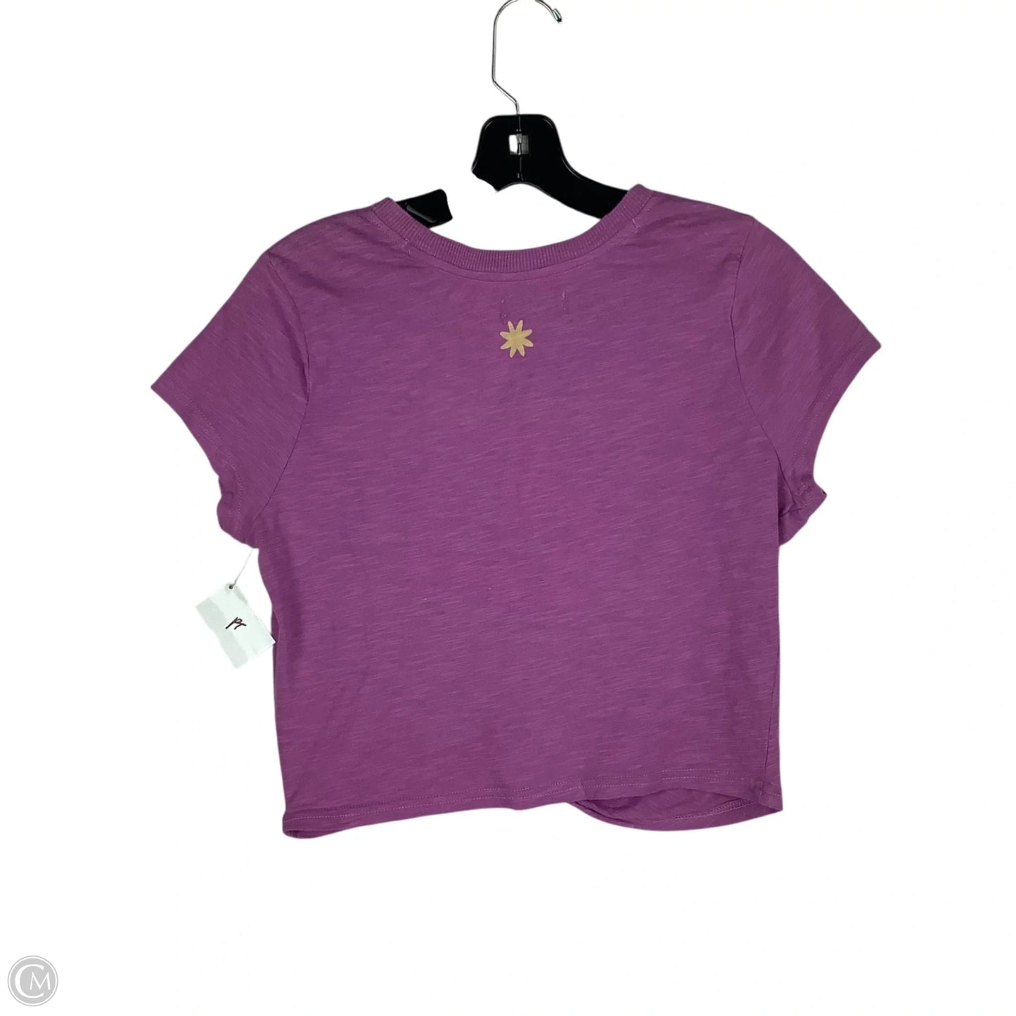 Top Short Sleeve By Anthropologie In Purple, Size: M