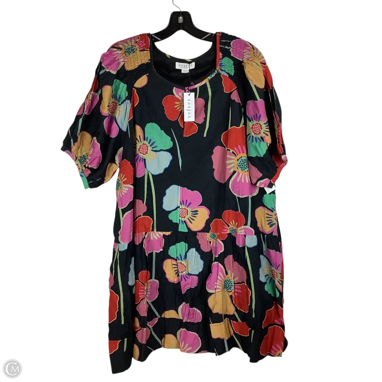 Dress Casual Short By Velvet By Graham & Spencer In Floral Print, Size: Xl