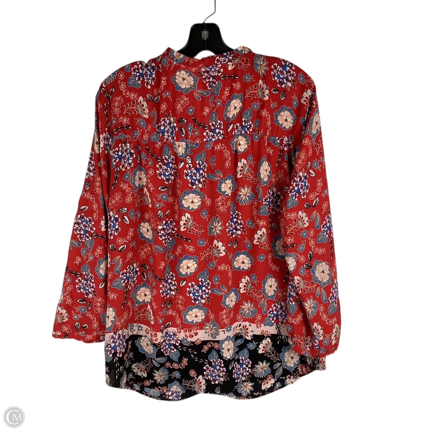 Top Long Sleeve By Clothes Mentor In Red, Size: Xl