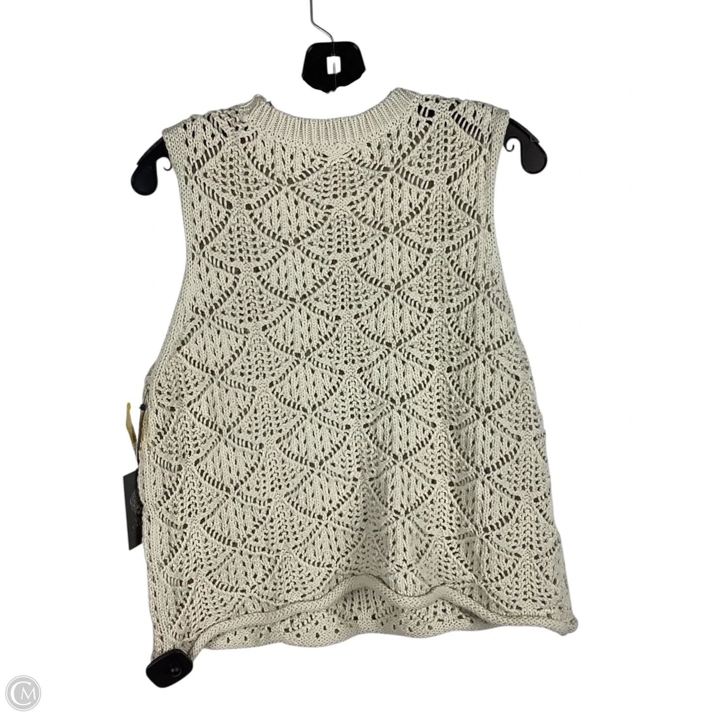 Vest Sweater By Vince Camuto In Cream, Size: Xl