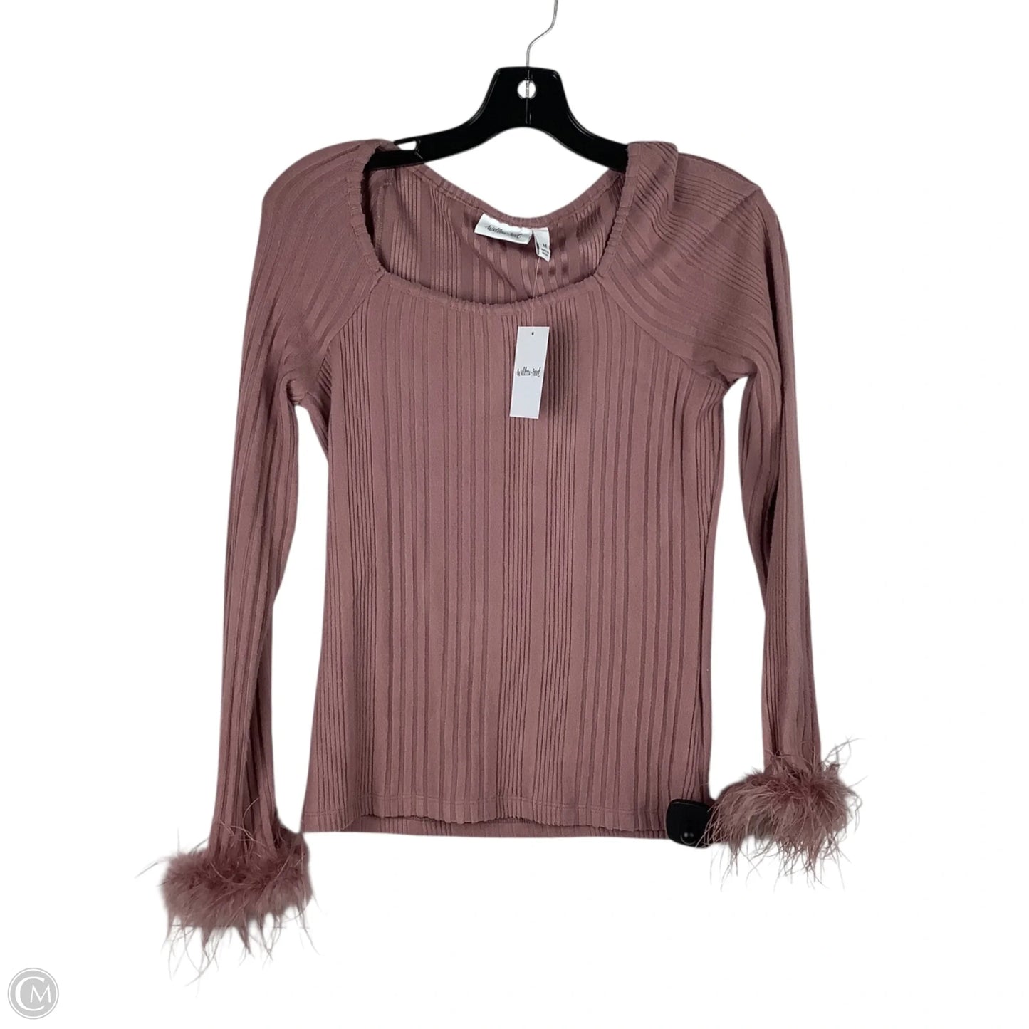 Top Long Sleeve By Willow & Root In Mauve, Size: M