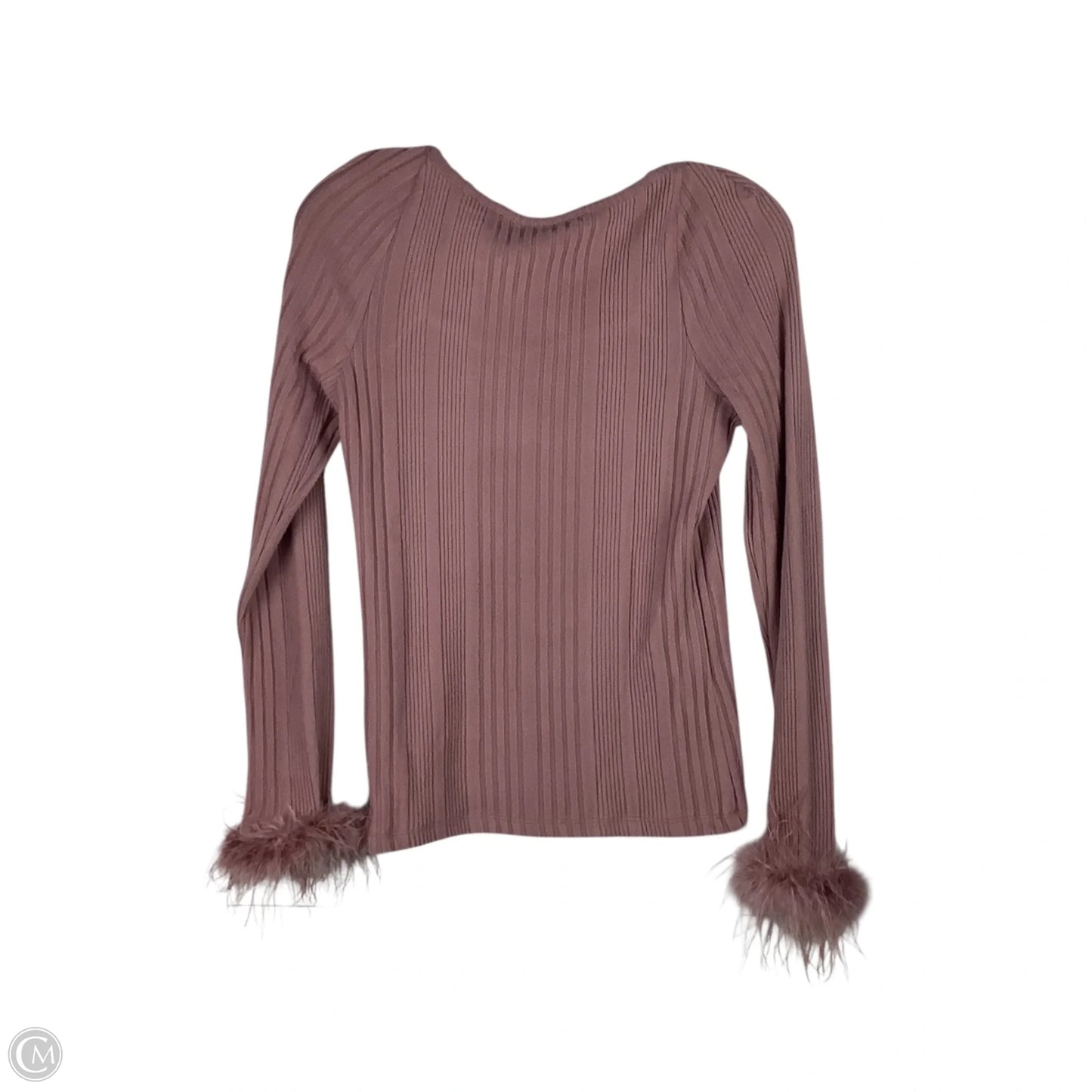 Top Long Sleeve By Willow & Root In Mauve, Size: M
