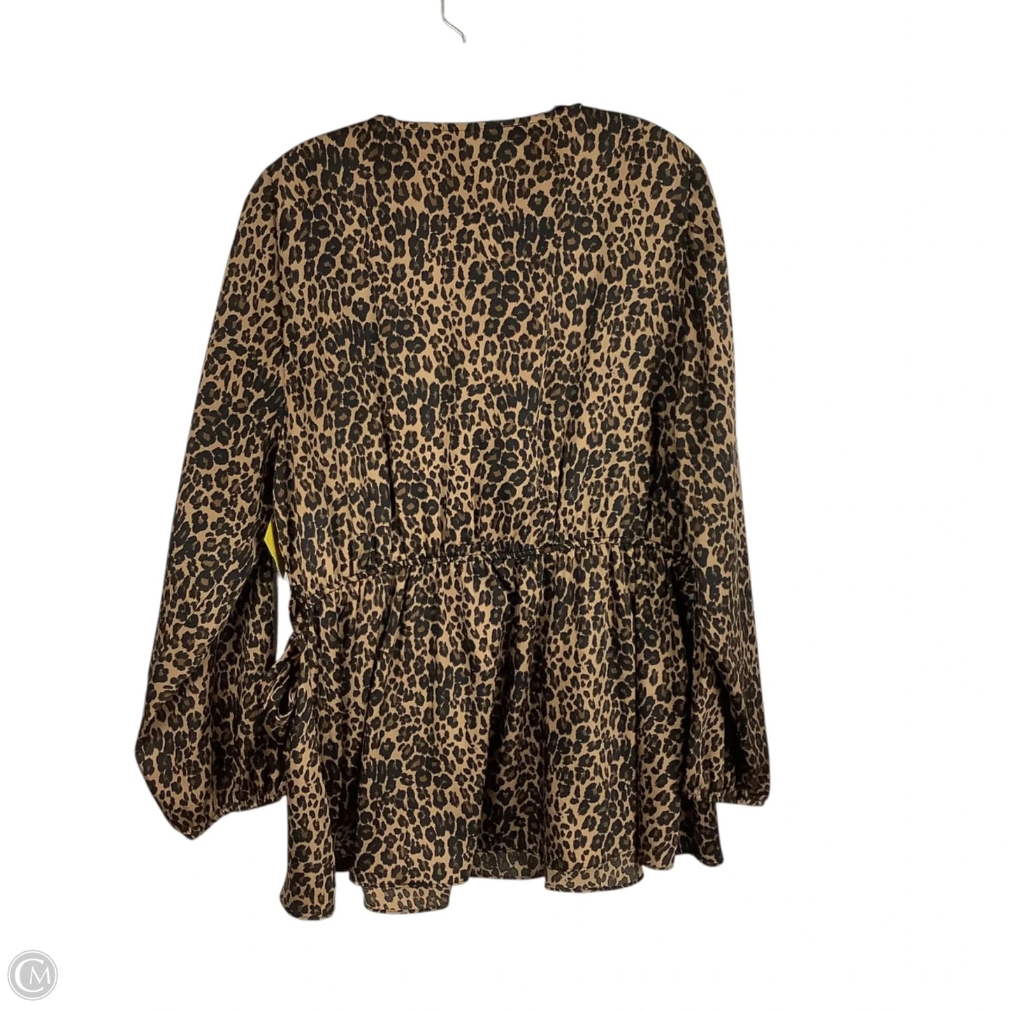 Top Long Sleeve By Lane Bryant In Animal Print, Size: 16