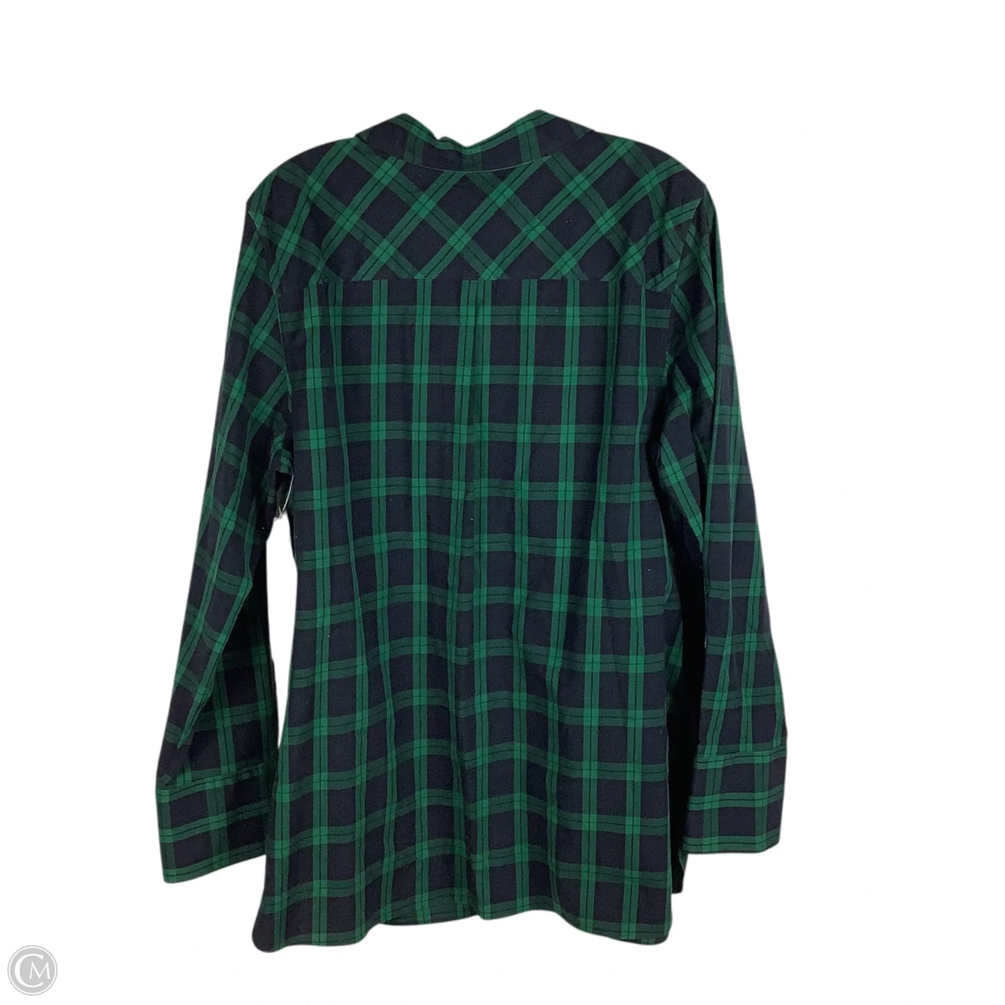 Top Long Sleeve By Talbots In Green, Size: 16
