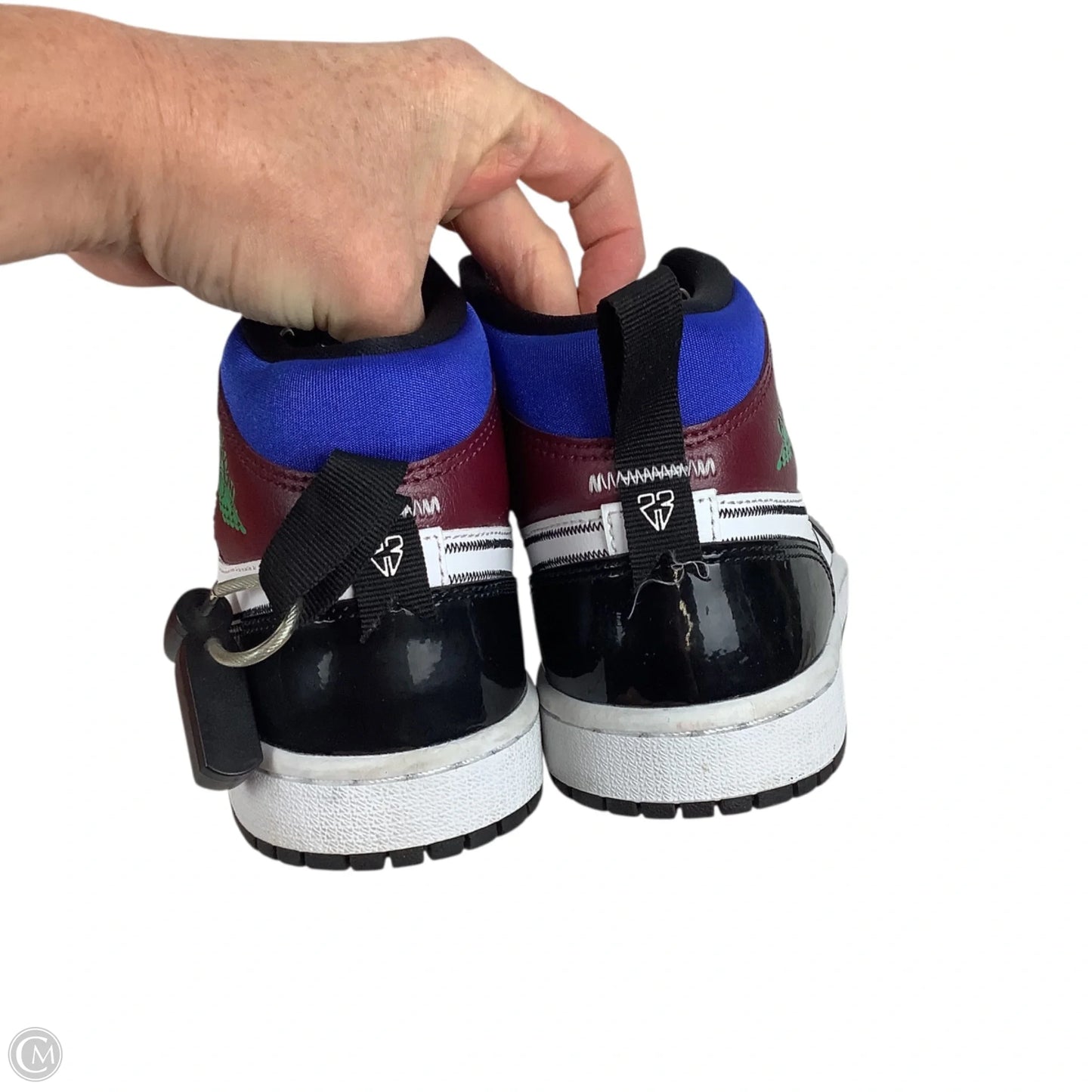 Shoes Luxury Designer By Jordan In Multi-colored, Size: 7