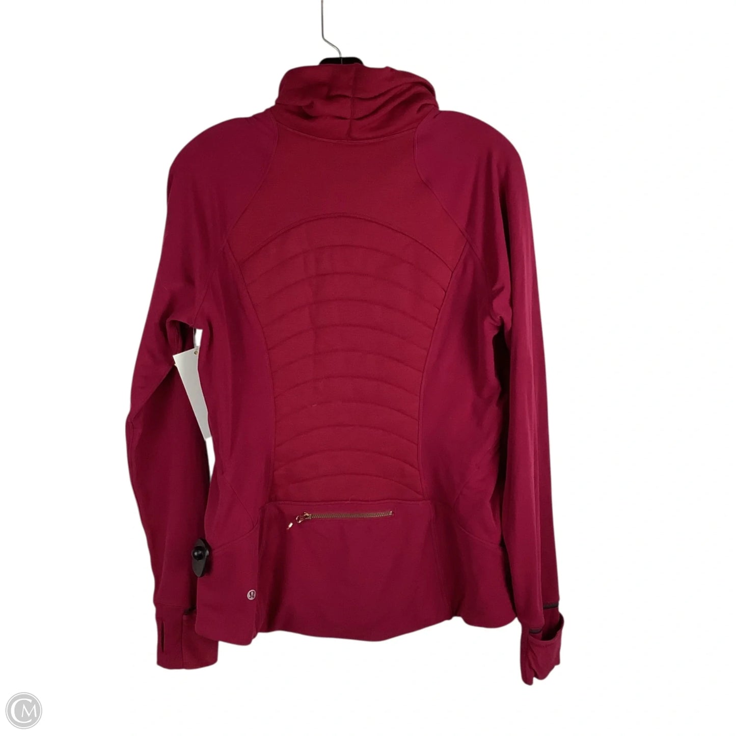Athletic Jacket By Lululemon In Red, Size: 10