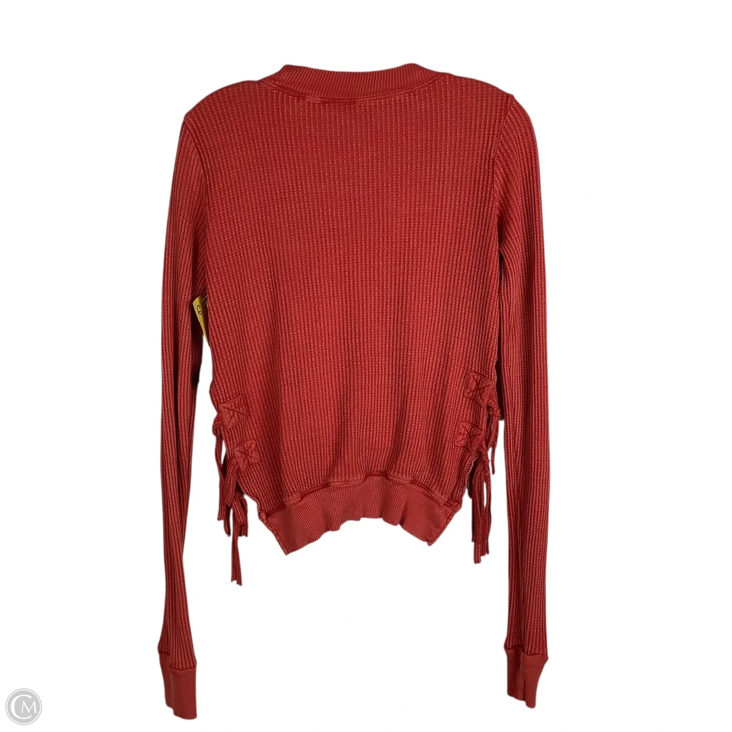 Top Long Sleeve By Free People In Orange, Size: Xs