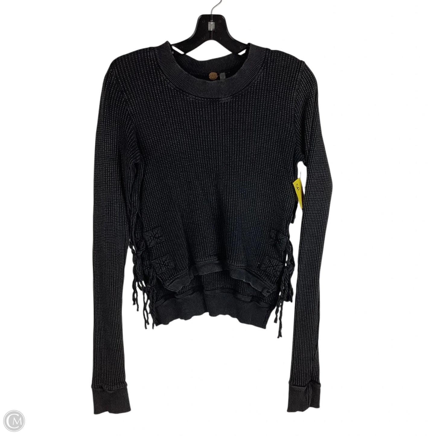 Top Long Sleeve By Free People In Black, Size: S