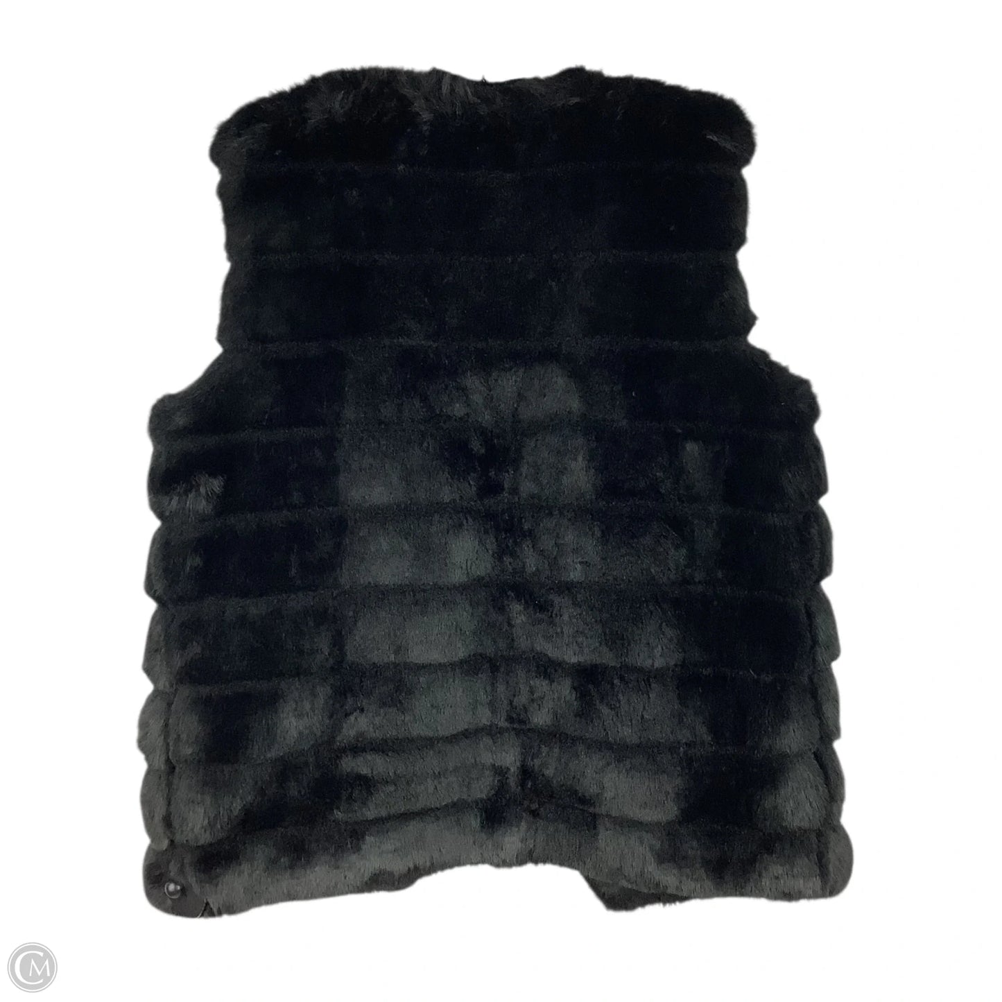 Vest Faux Fur & Sherpa By Tahari In Black, Size: M