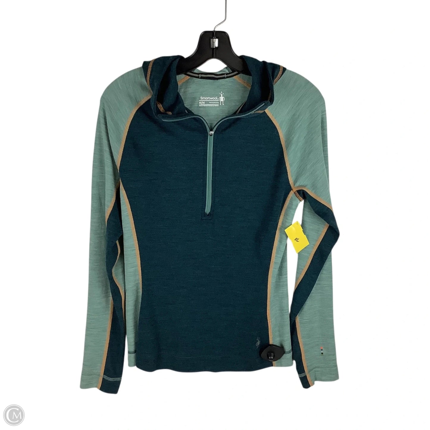 Athletic Sweatshirt Hoodie By Smartwool In Green, Size: M