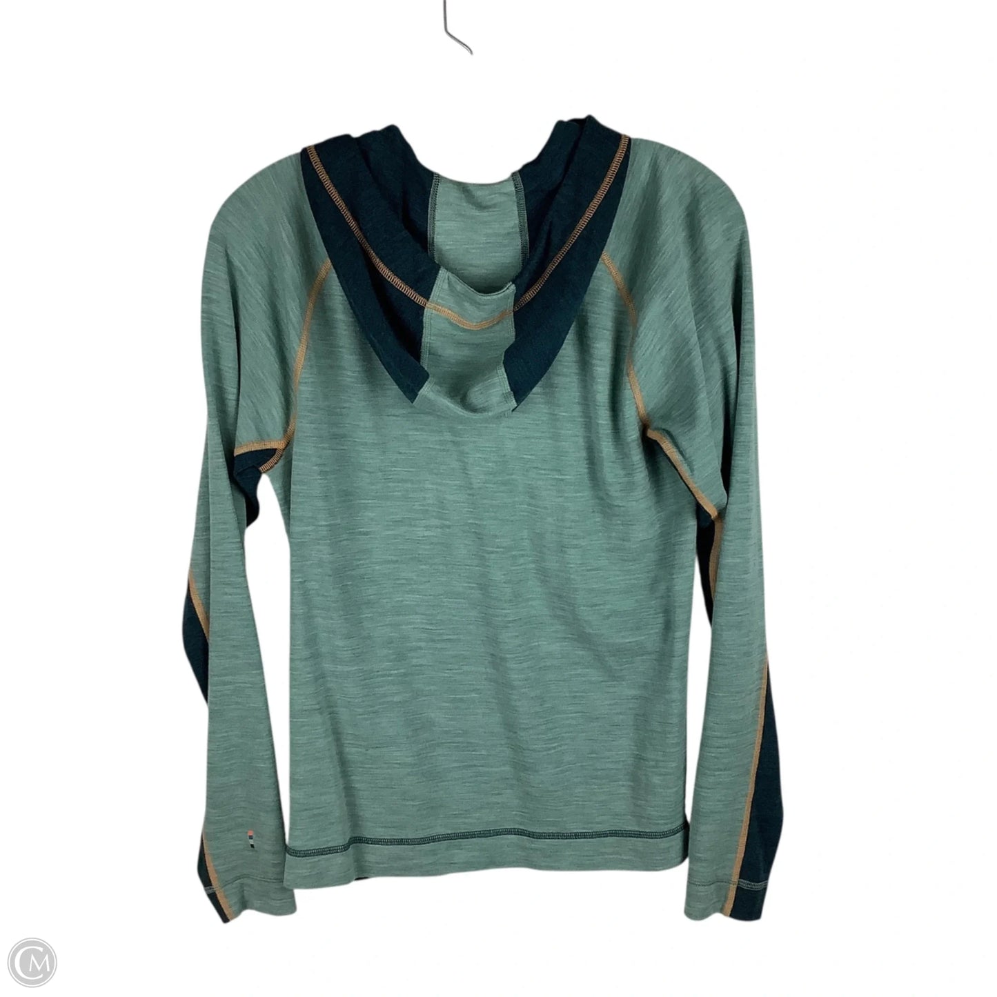Athletic Sweatshirt Hoodie By Smartwool In Green, Size: M