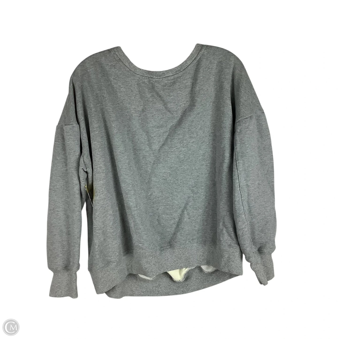 Sweatshirt Crewneck By Maeve In Grey, Size: L