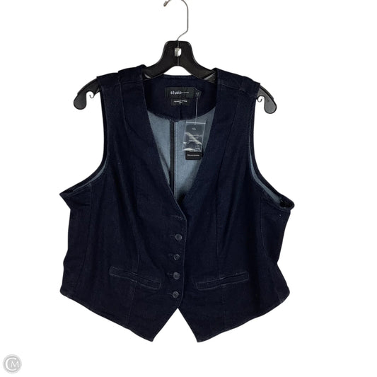 Vest Other By Torrid In Blue Denim, Size: L (brand size 0)