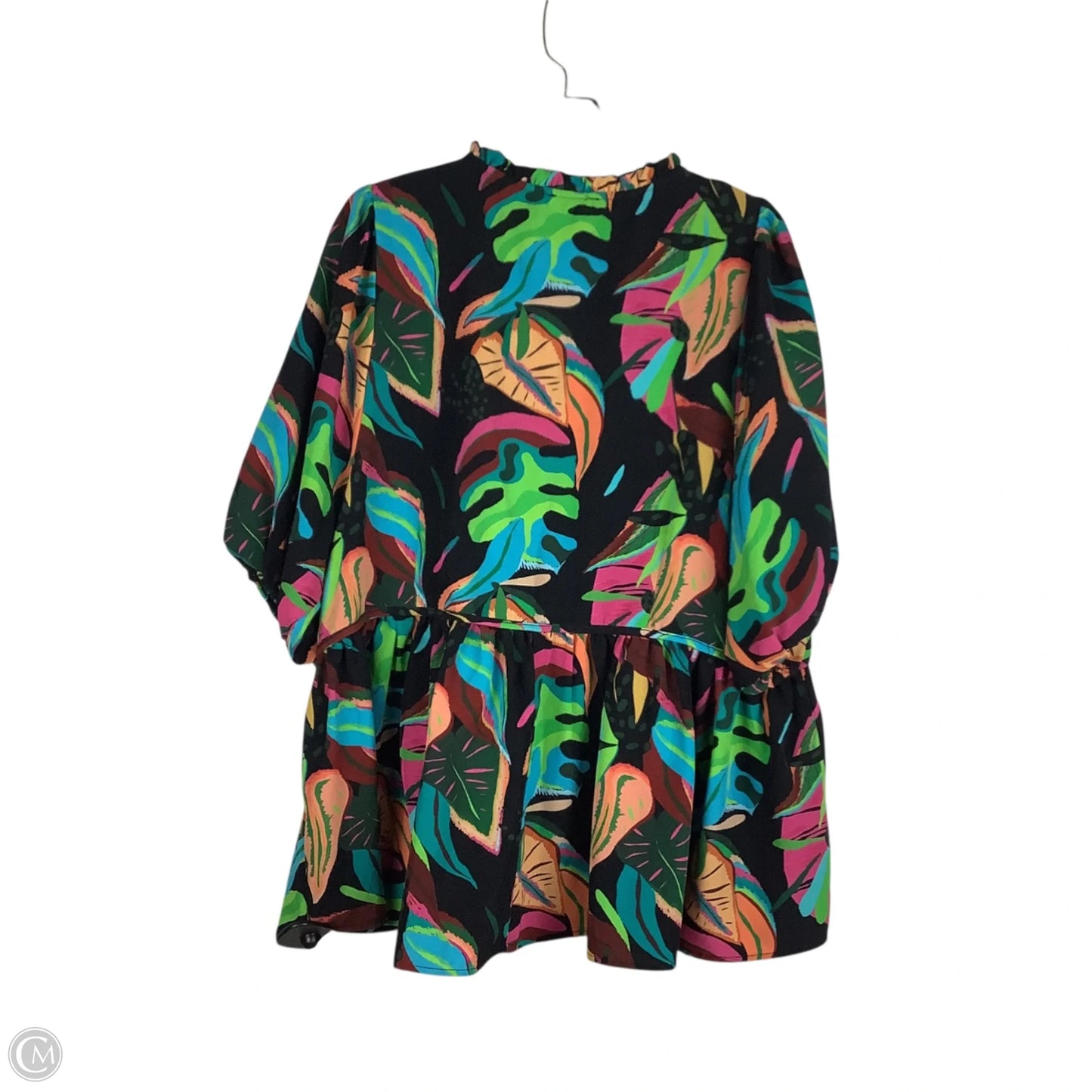 Top Short Sleeve By Umgee In Tropical Print, Size: M