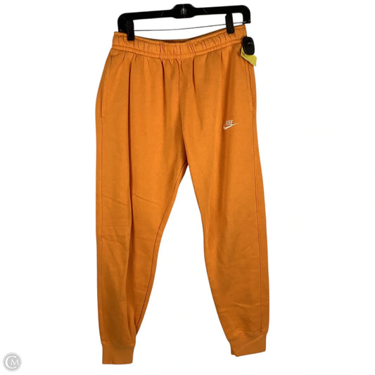 Athletic Pants By Nike Apparel In Orange, Size: M