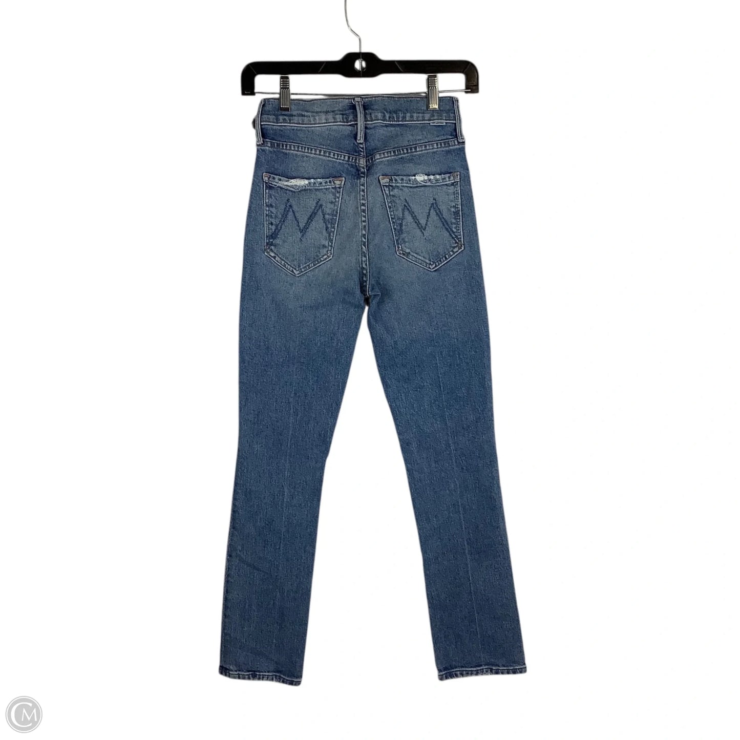 Jeans Skinny By Mother In Blue Denim, Size: 0 (24)