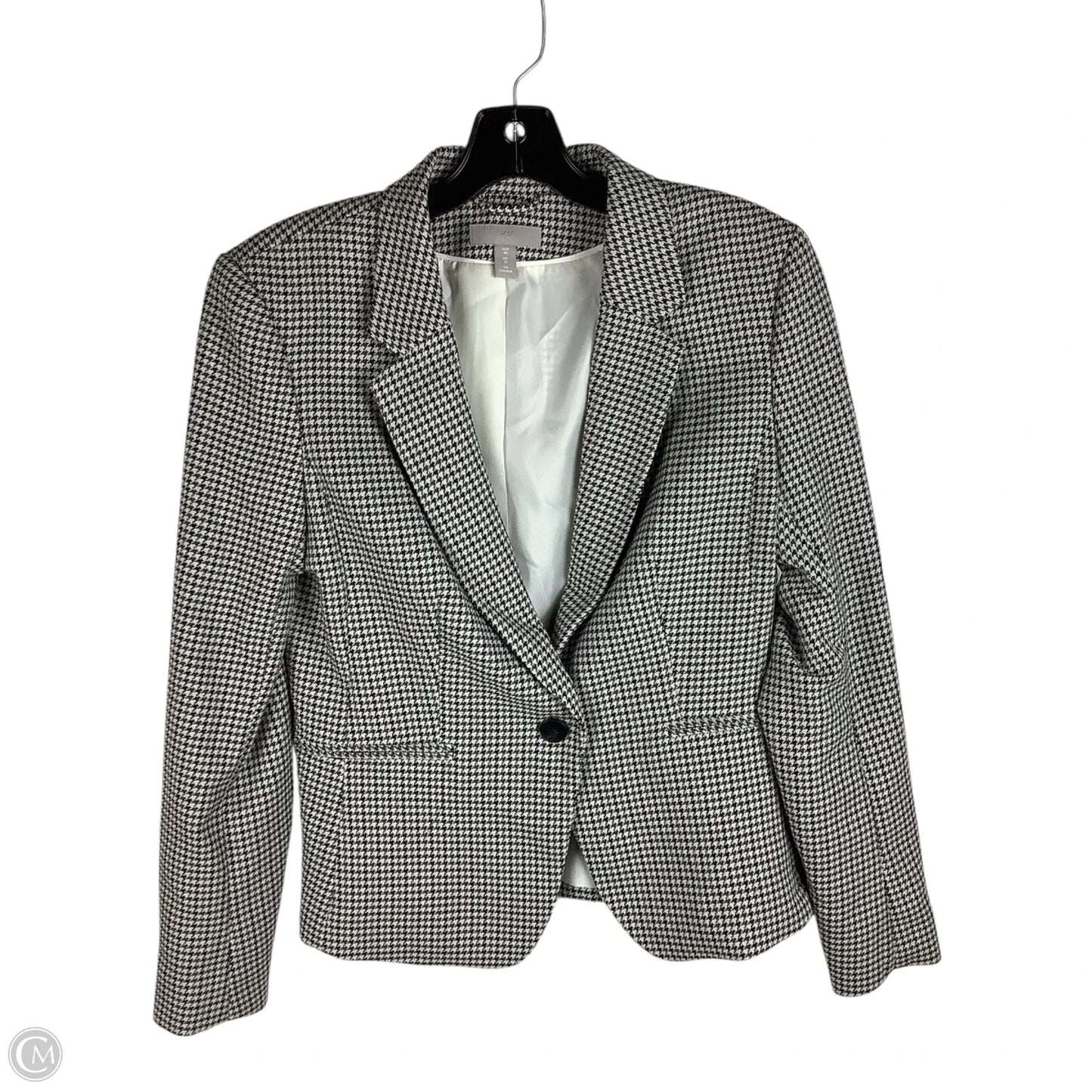 Blazer By H&m In Plaid Pattern, Size: Est. 8