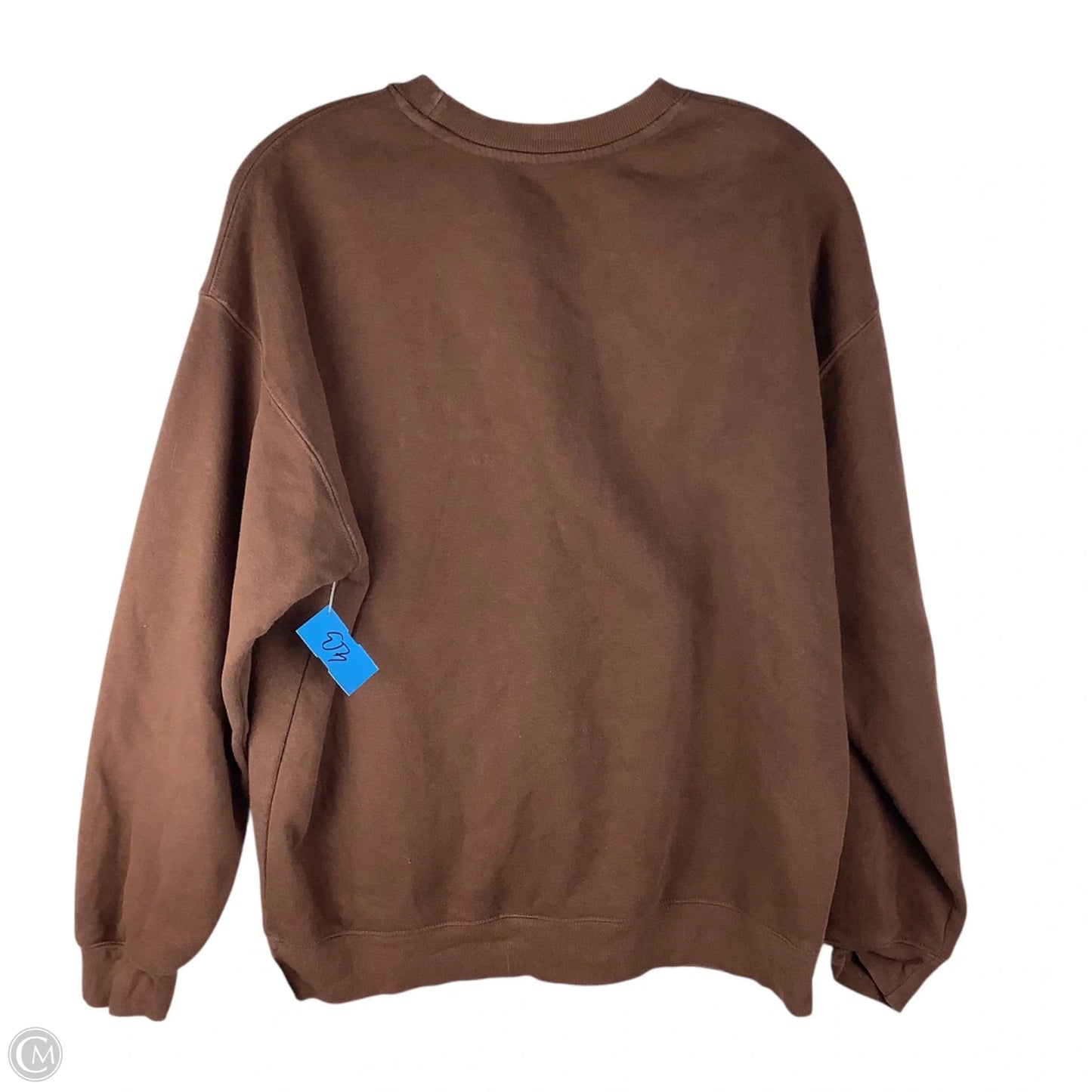 Sweatshirt Crewneck By Clothes Mentor In Brown, Size: M