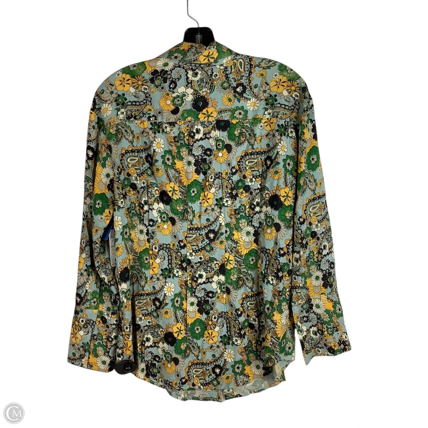 Top Long Sleeve By Clothes Mentor In Floral Print, Size: Est. M