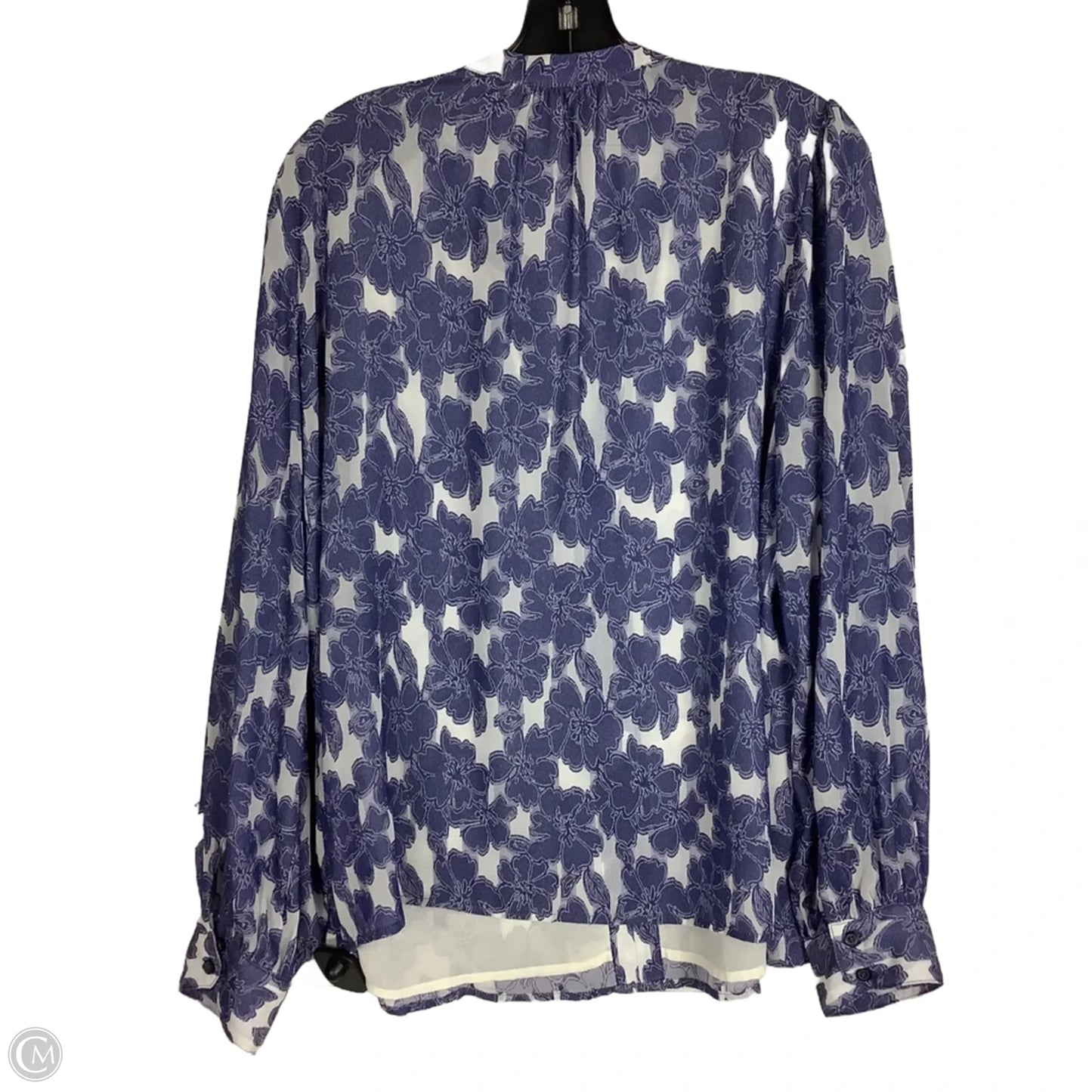 Top Long Sleeve By Current Air In Purple, Size: L