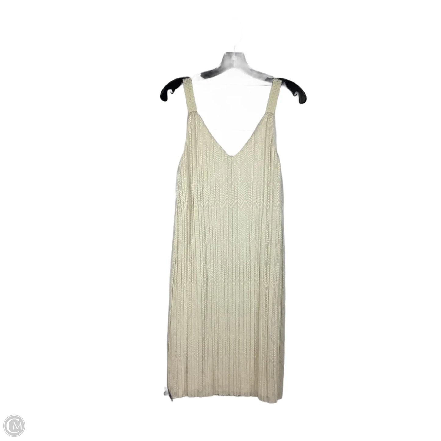 Dress Party Midi By Anthropologie In Cream, Size: 6