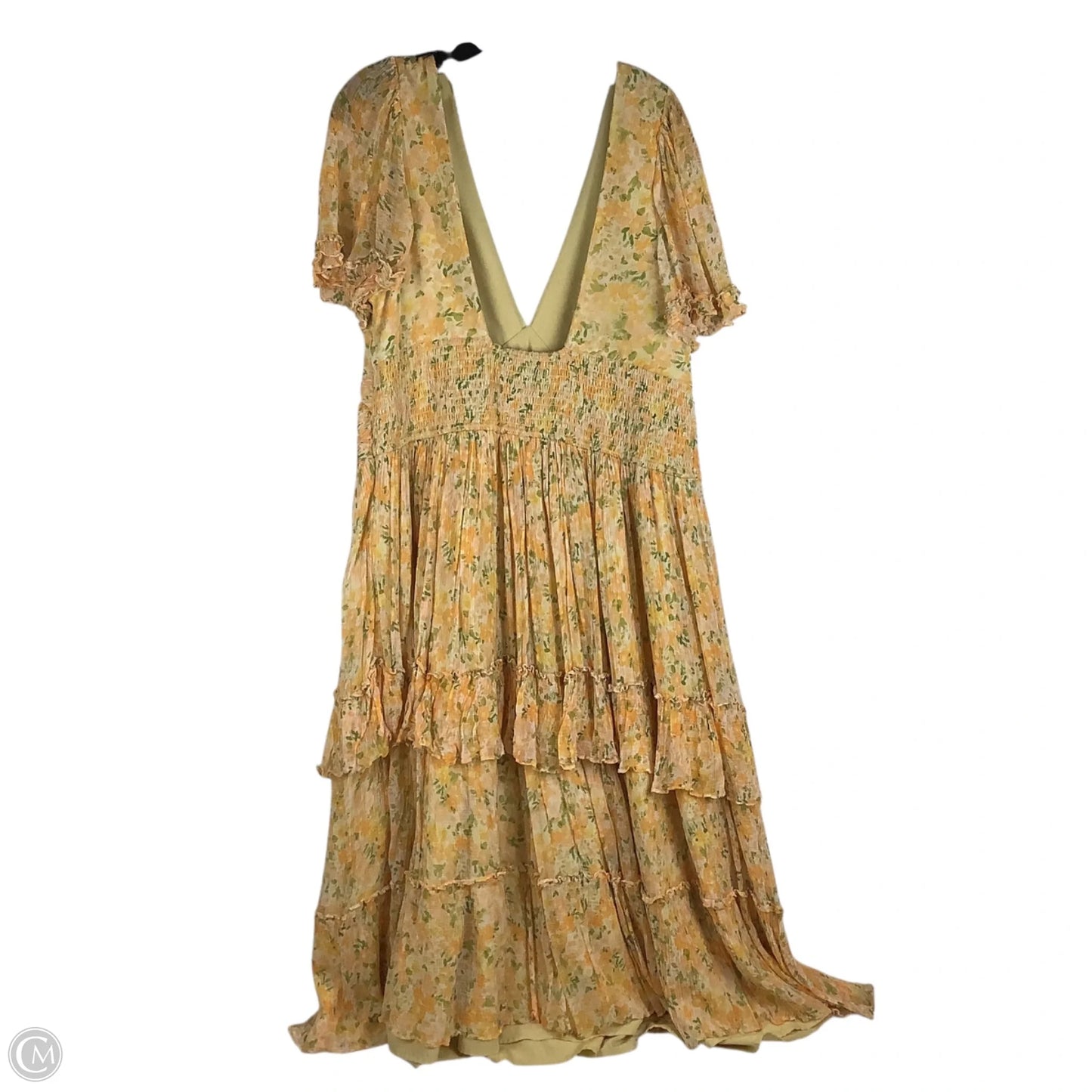 Dress Party Midi By Bhldn In Yellow, Size: 2x