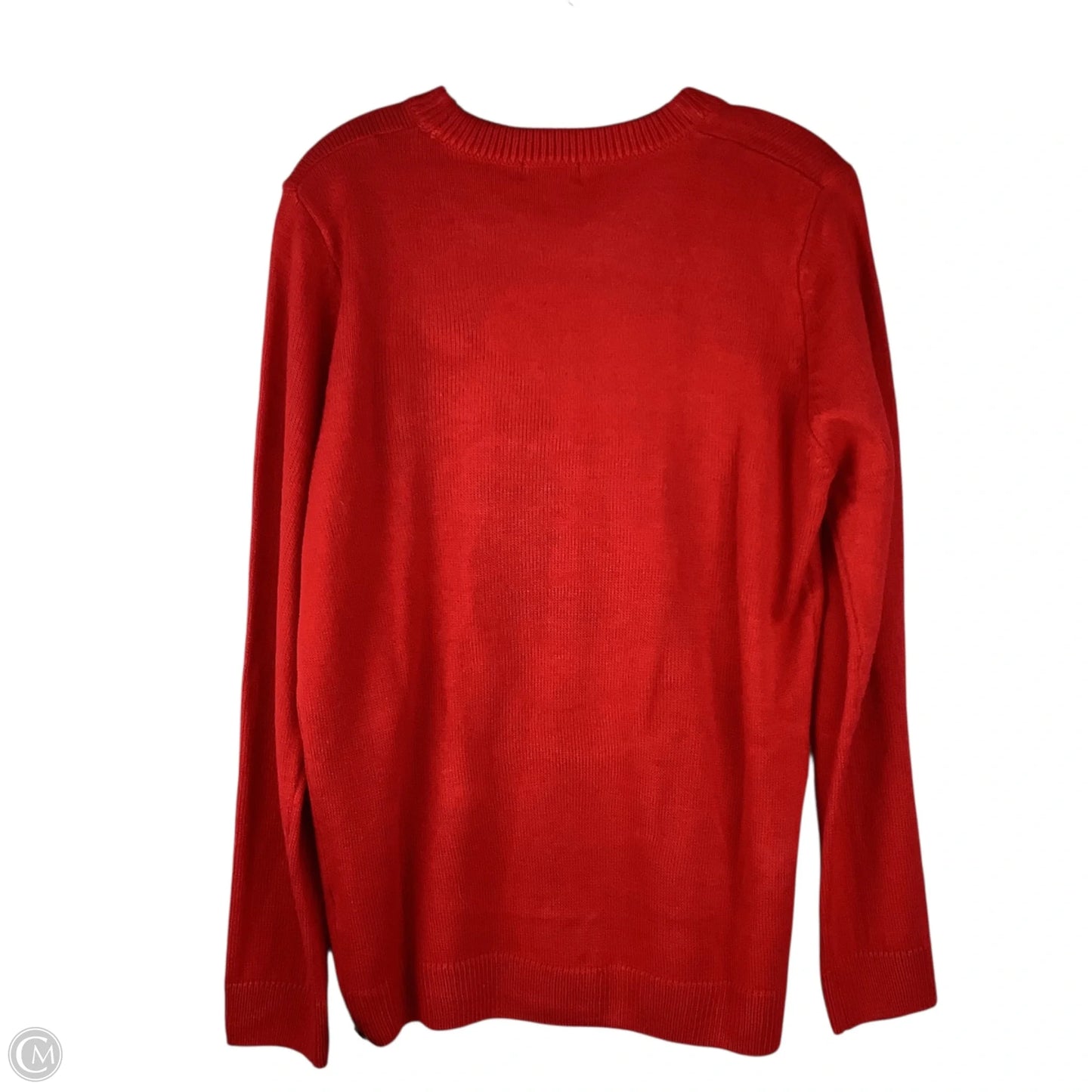Sweater By Clothes Mentor In Red, Size: L