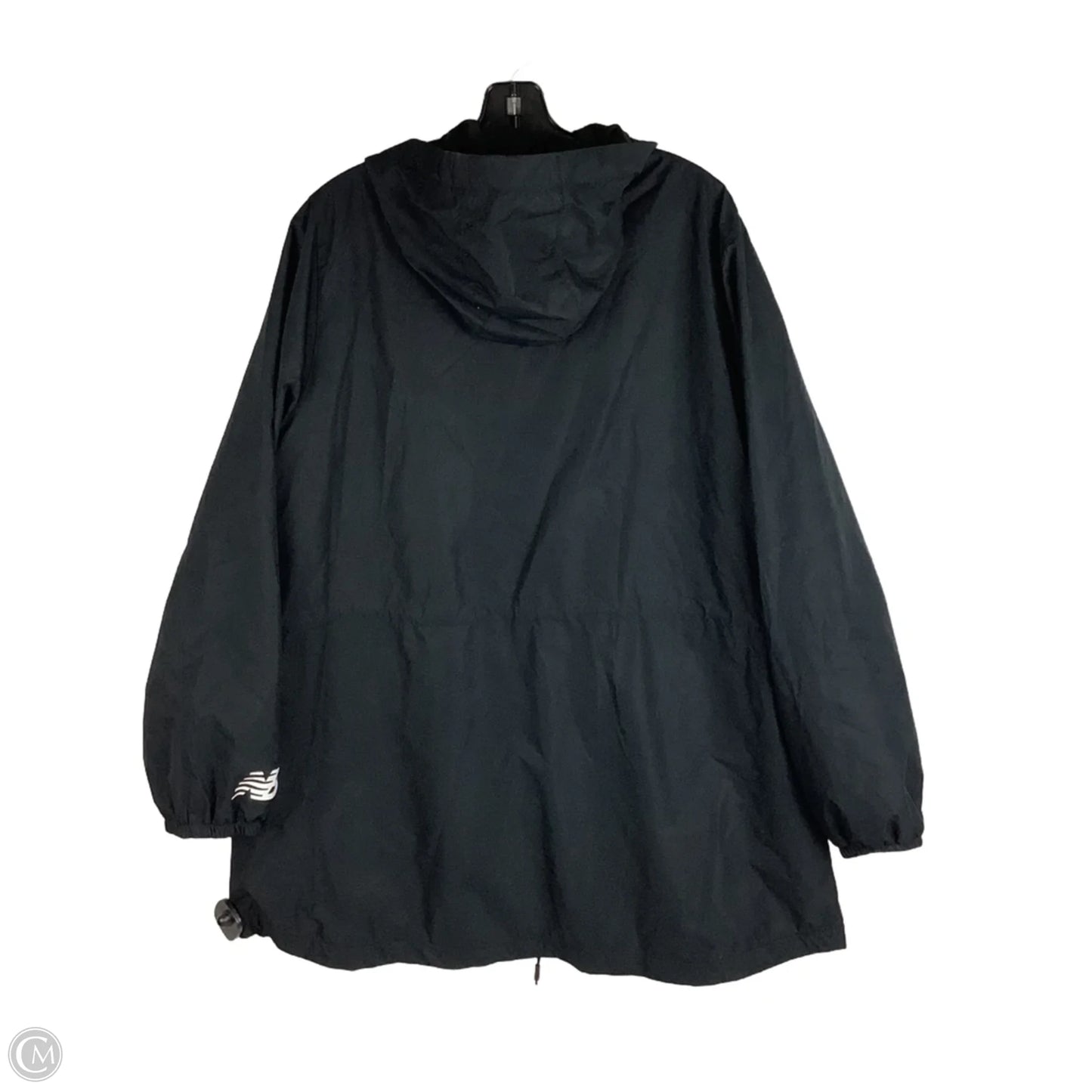 Jacket Windbreaker By New Balance In Black, Size: 2x