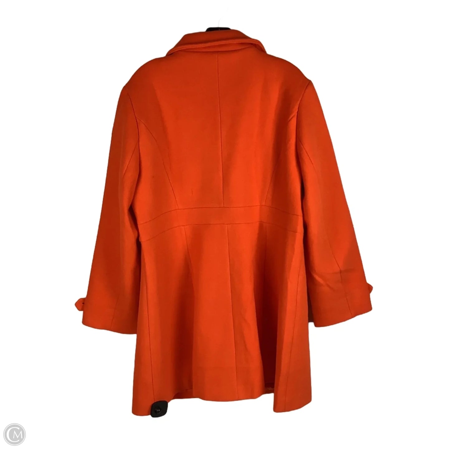 Coat Peacoat By Allegra K In Orange, Size: L