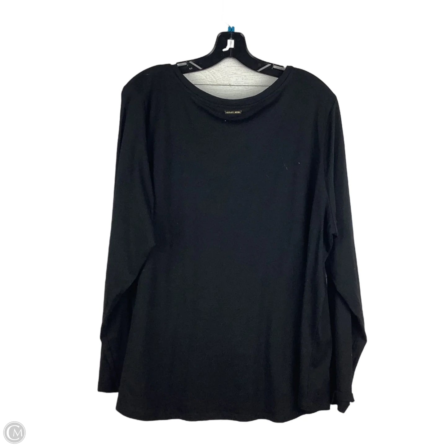 Top Long Sleeve Basic By Michael By Michael Kors In Black, Size: 2x