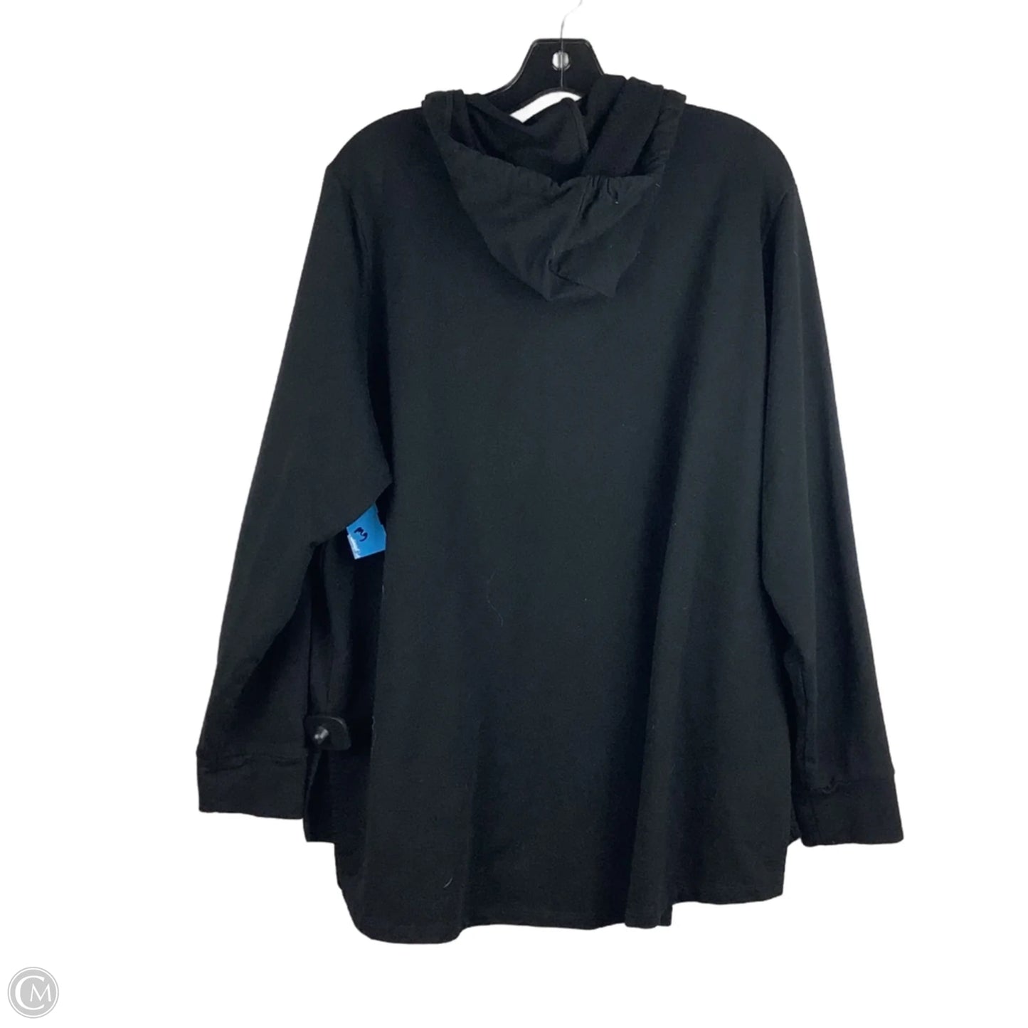 Sweatshirt Hoodie By Michael By Michael Kors In Black, Size: 2x