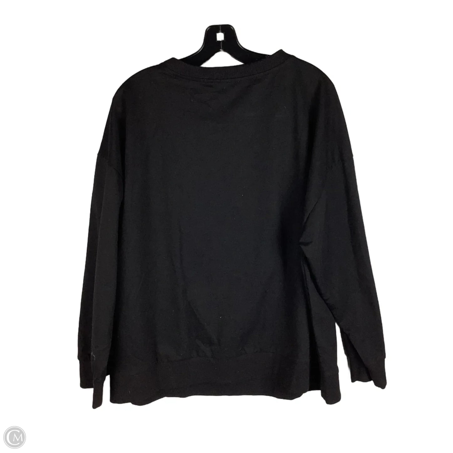 Sweatshirt Crewneck By Bibi In Black & Red, Size: L