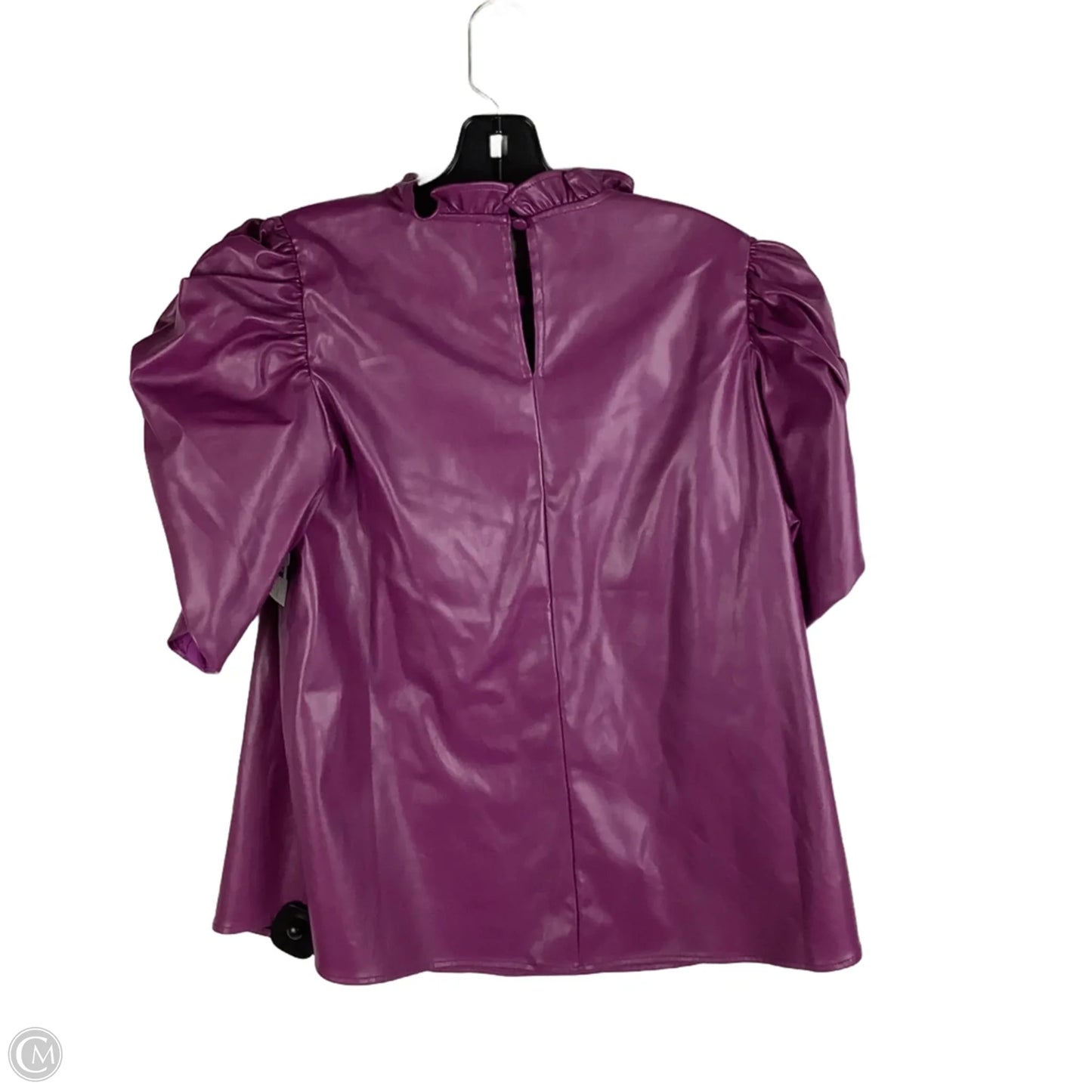 Top Short Sleeve By Thml In Purple, Size: L