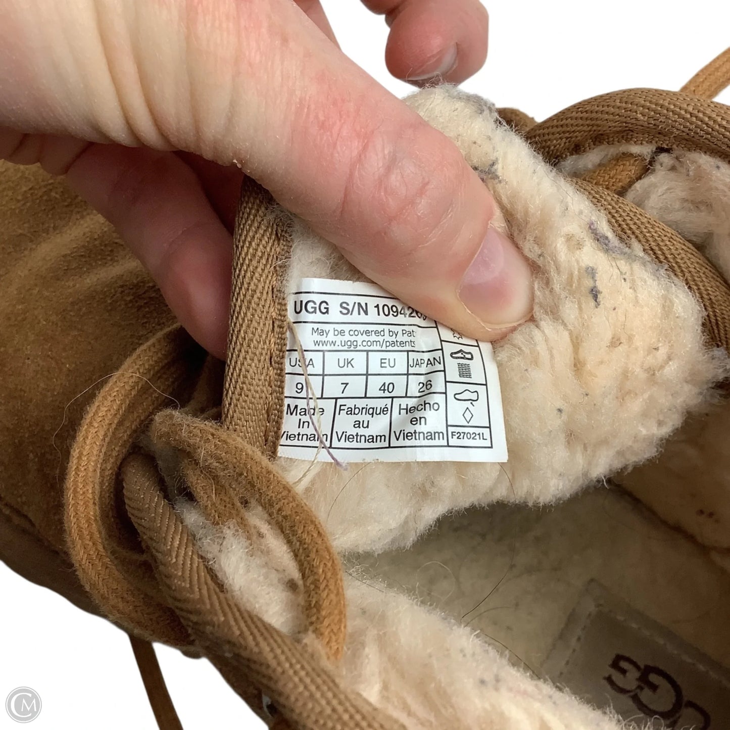 Boots Designer By Ugg In Brown, Size: 9