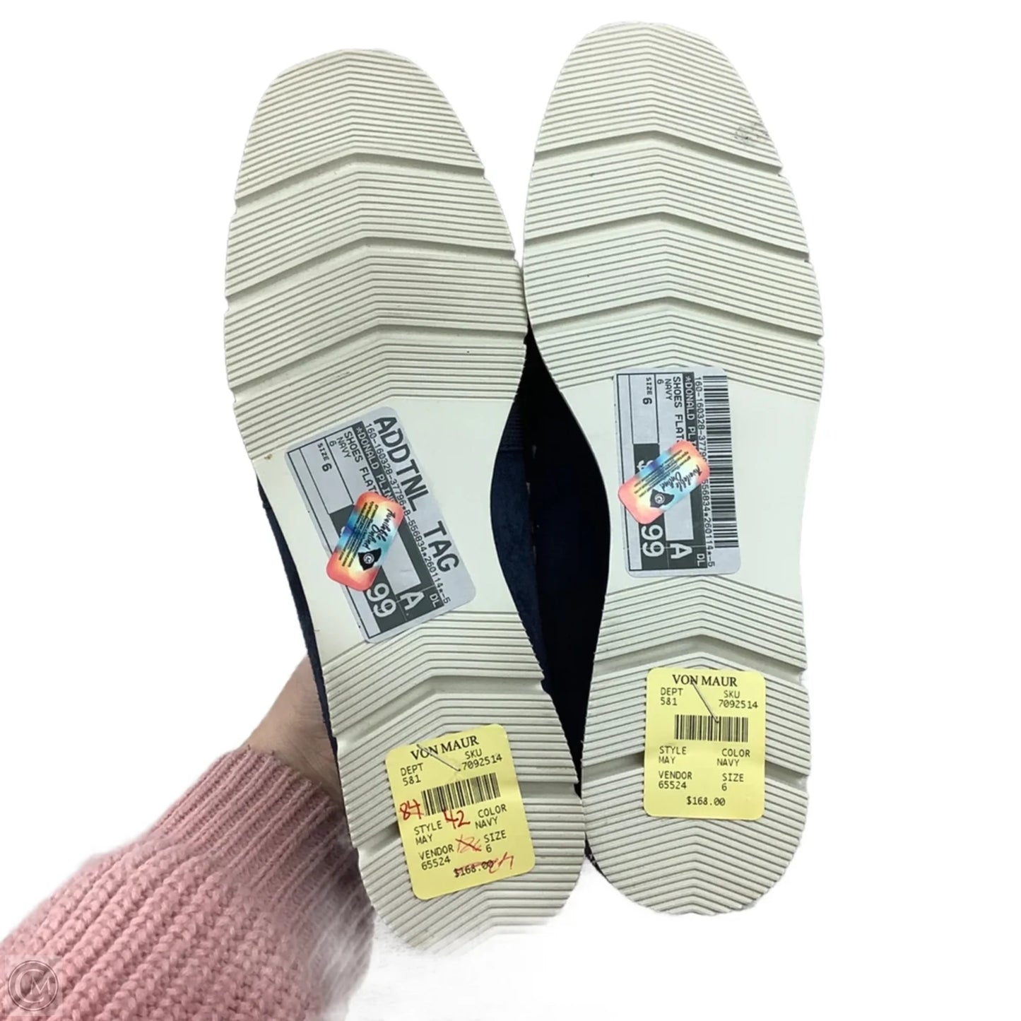 Shoes Flats By Donald Pliner In Navy, Size: 6