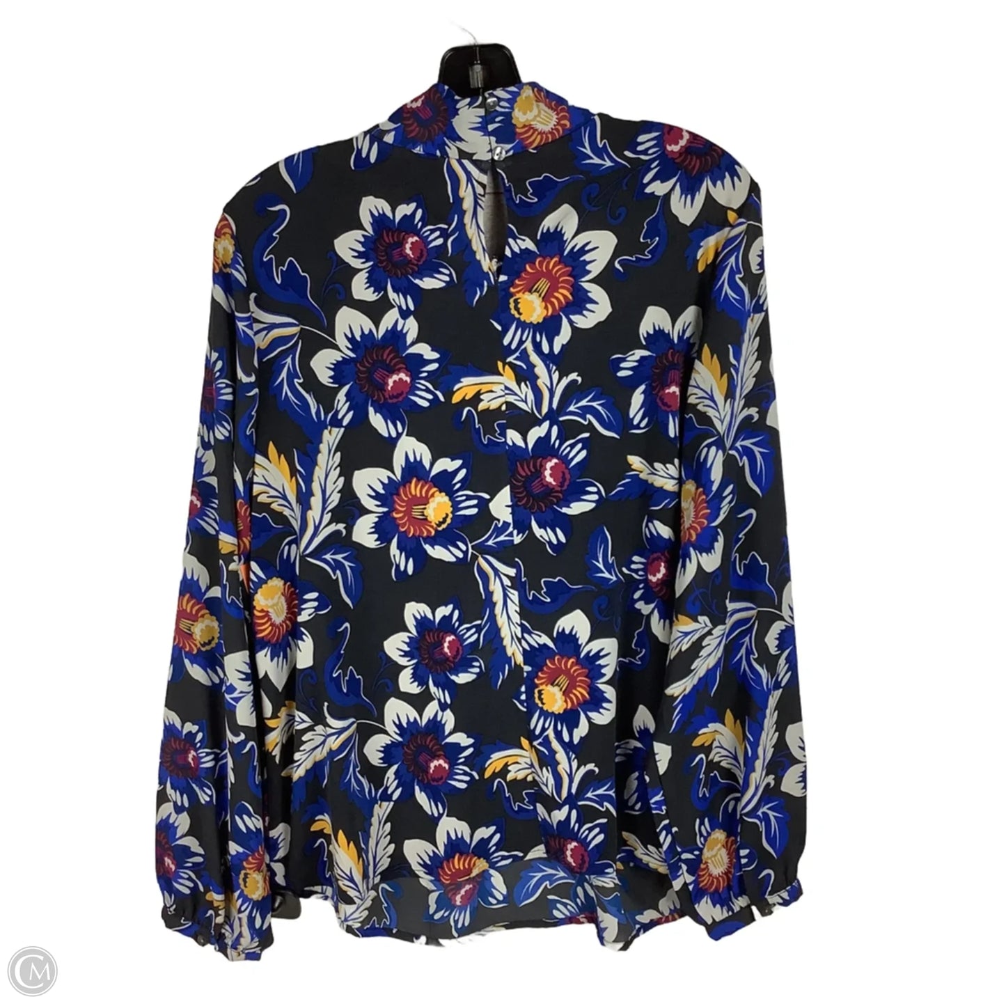 Top Long Sleeve By Ann Taylor In Floral Print, Size: L