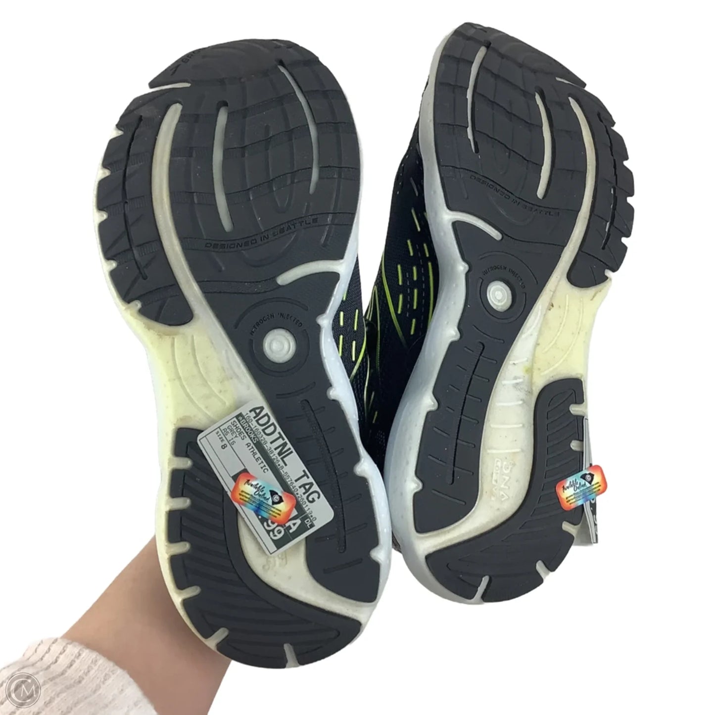 Shoes Athletic By Brooks In Grey, Size: 8