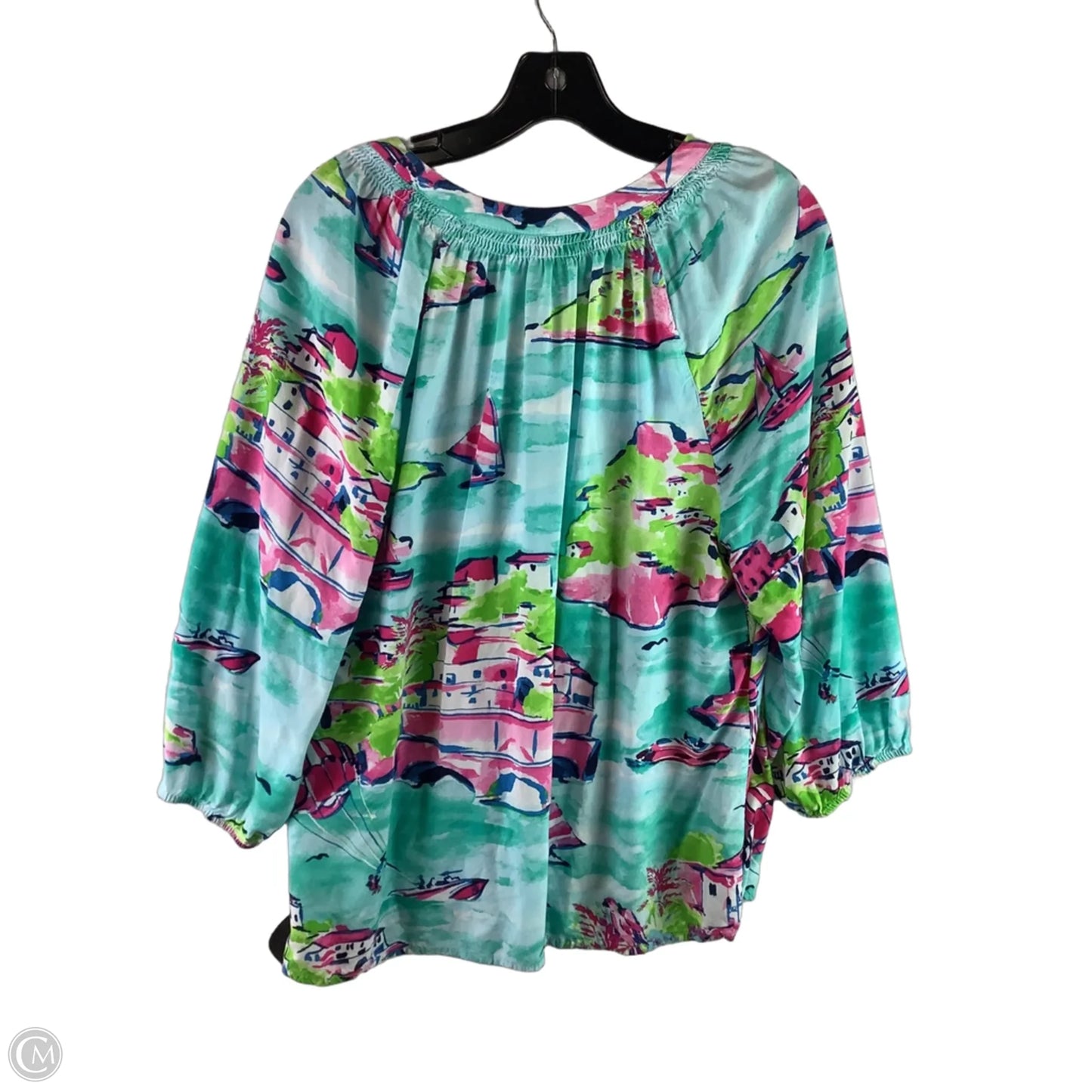 Top Long Sleeve By Crown And Ivy In Blue, Size: 1x