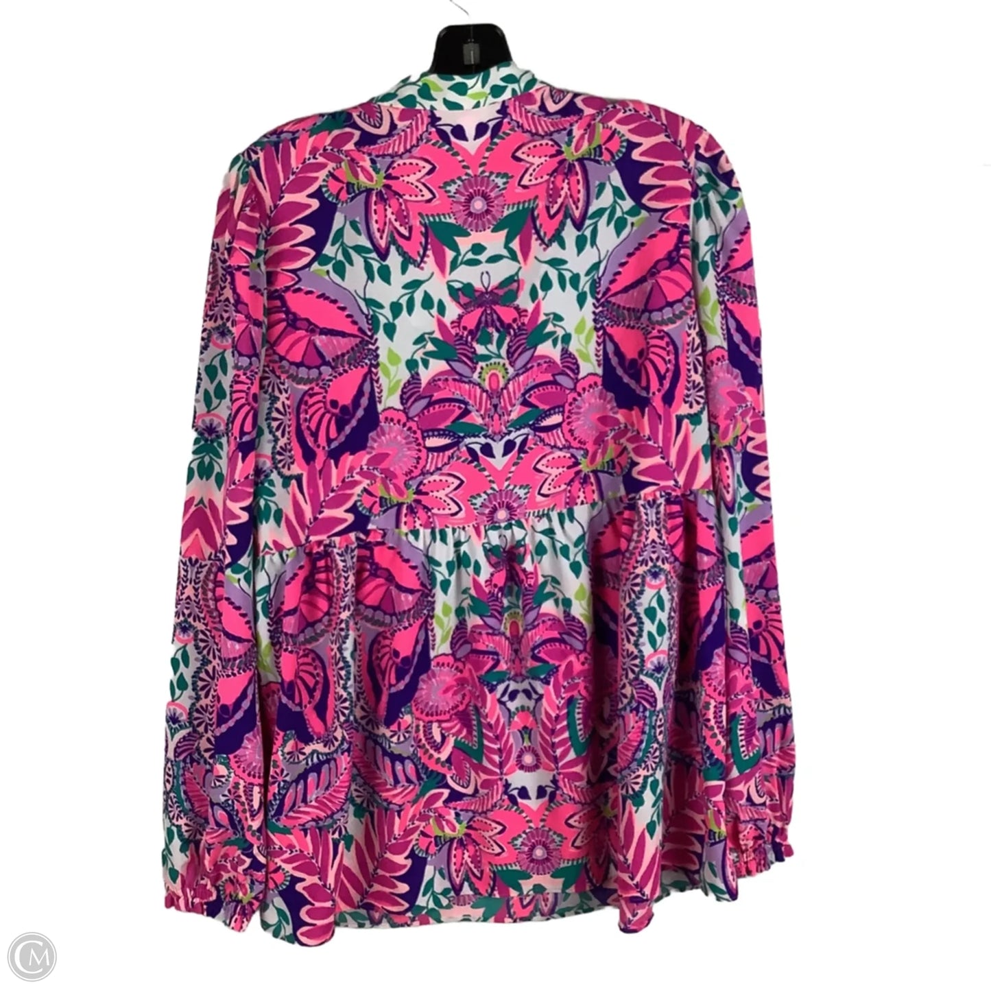Top Long Sleeve Designer By Lilly Pulitzer In Pink, Size: L