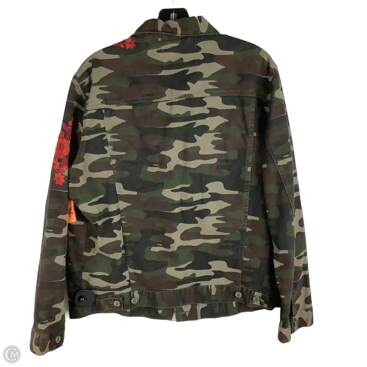 Jacket Denim By Pilcro In Camouflage Print, Size: L