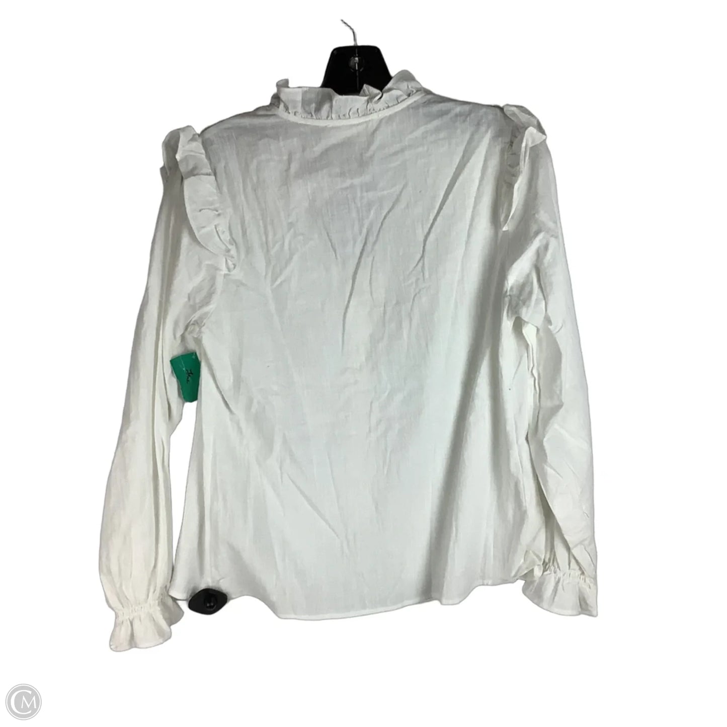 Top Long Sleeve By Vine & Love In White, Size: S