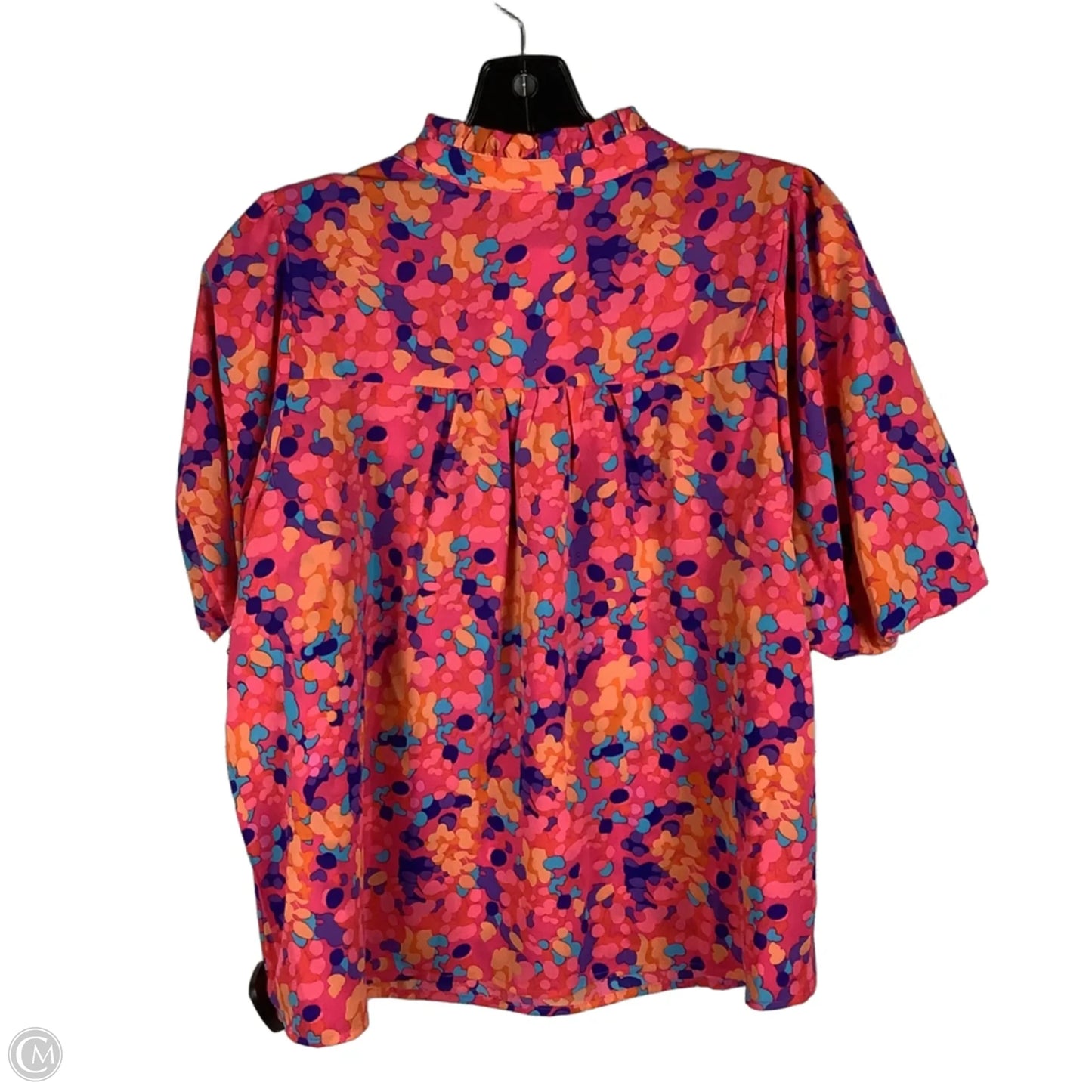 Top Short Sleeve By Hailey & Co In Pink, Size: S