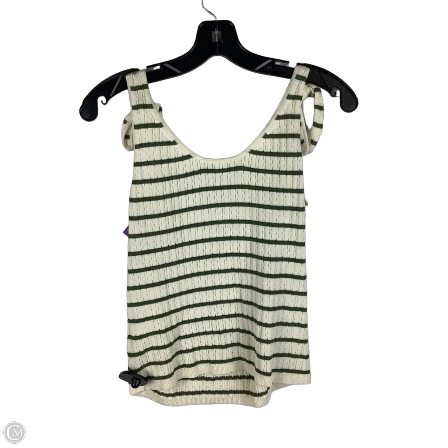 Top Sleeveless By Madewell In Striped Pattern, Size: M