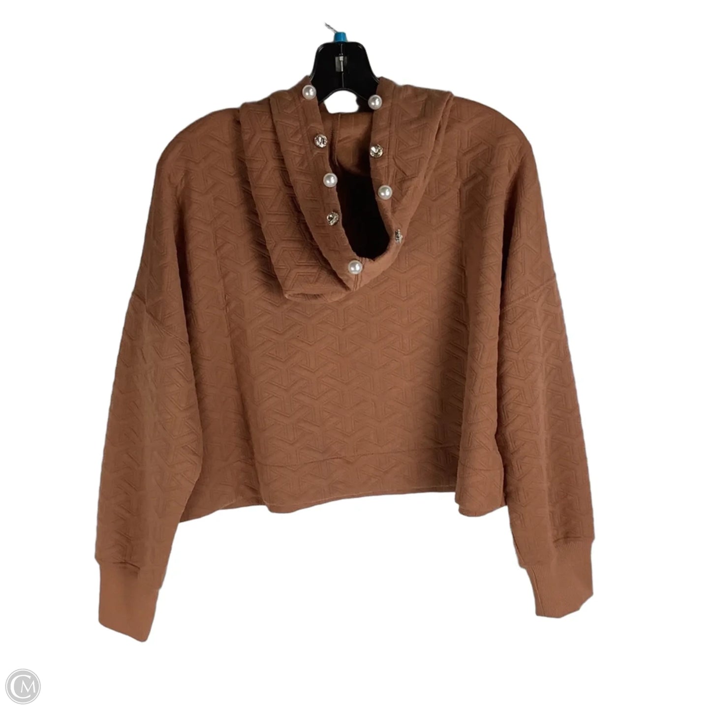 Sweatshirt Hoodie By Simply Southern In Brown, Size: S