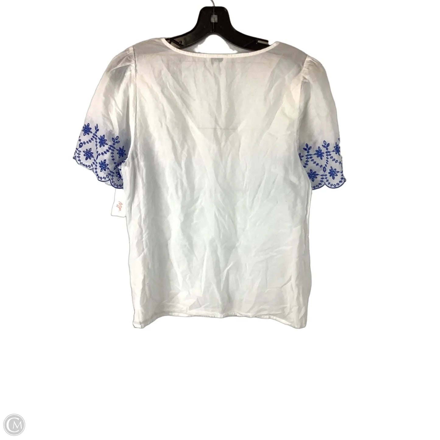 Top Short Sleeve By J. Crew In White, Size: M