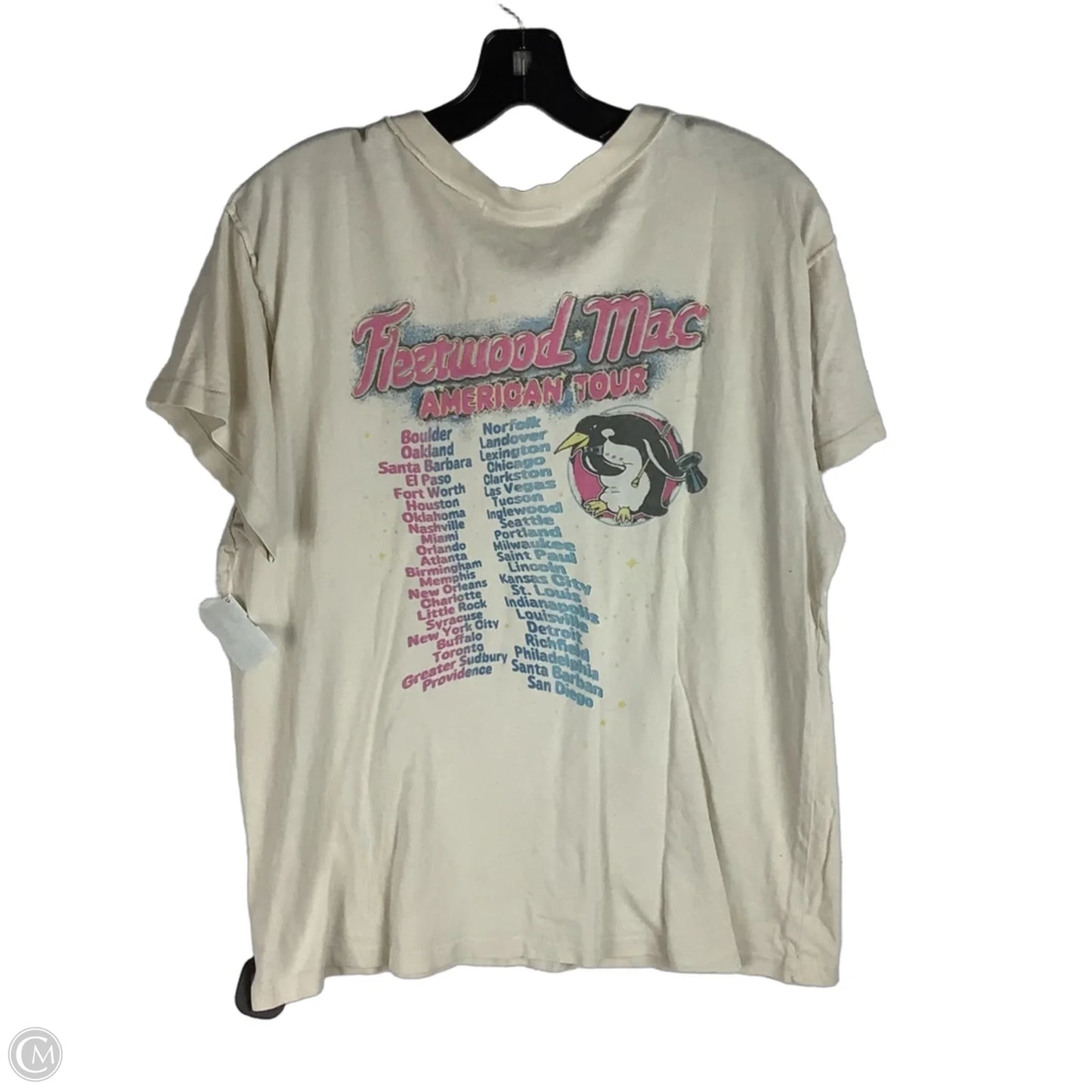 Top Short Sleeve By Daydreamer In Cream, Size: Xl
